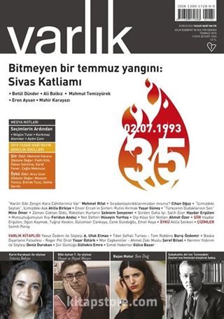 Varlık Aylık Edebiyat ve Kültür Dergisi Temmuz 2015