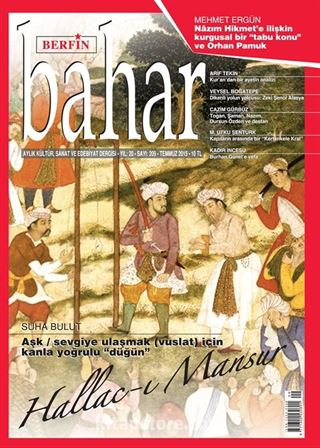 Berfin Bahar Aylık Kültür Sanat ve Edebiyat Dergisi Temmuz 2015 Sayı:209