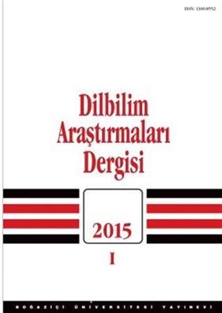 Dilbilim Araştırmaları Dergisi 2015/1