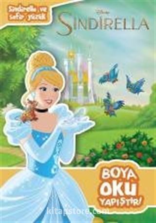 Disney Sindirella ve Safir Yüzük - Boya-Oku-Yapıştır