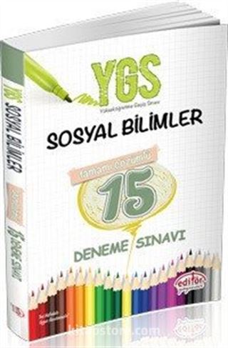 YGS Sosyal Bilgiler Tamamı Çözümlü 15 Deneme Sınavı