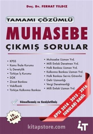 Tamamı Çözümlü Muhasebe Çıkmış Sorular