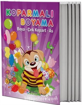 Koparmalı Boyama Kitabı (4 Kitap)