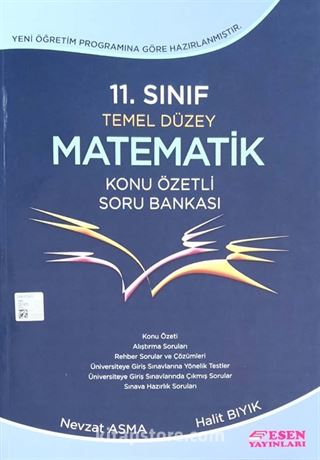 11. Sınıf Temel Düzey Matematik Konu Özetli Soru Bankası