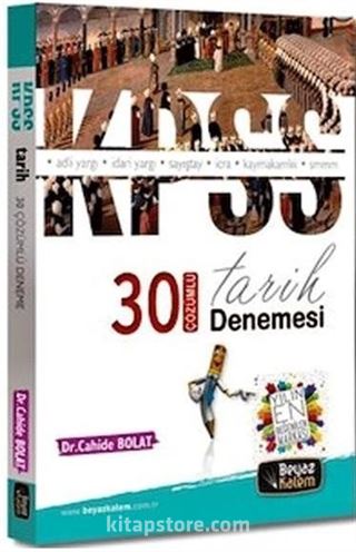 2016 KPSS 30 Çözümlü Tarih Denemesi