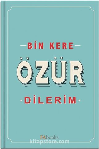 Bin Kere Özür Dilerim