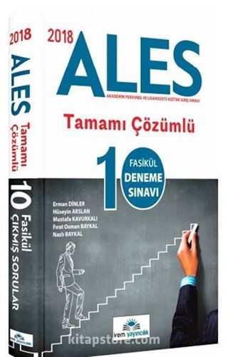 2018 ALES Tamamı Çözümlü 10 Fasikül Deneme Sınavı