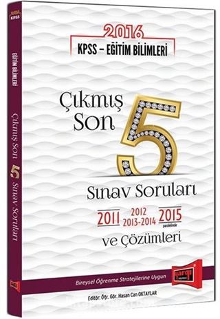 2016 KPSS Eğitim Bilimleri Çıkmış Son 5 Sınav Soruları