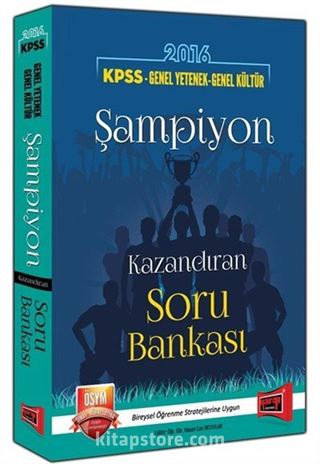 2016 KPSS Genel Yetenek Genel Kültür Şampiyon Kazandıran Soru Bankası