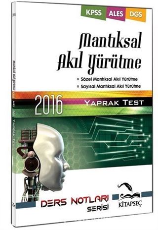 2016 KPSS ALES DGS İçin Mantıksal Akıl Yürütme Yaprak Test