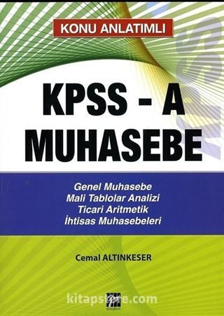 KPSS-A Muhasebe Konu Anlatımlı