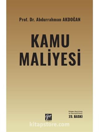 Kamu Maliyesi / Prof. Dr. Abdurrahman Akdoğan