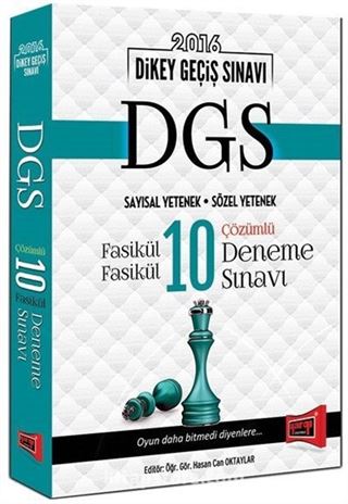 2016 DGS Sayısal Yetenek-Sözel Yetenek Fasikül Fasikül Çözümlü 10 Deneme Sınavı