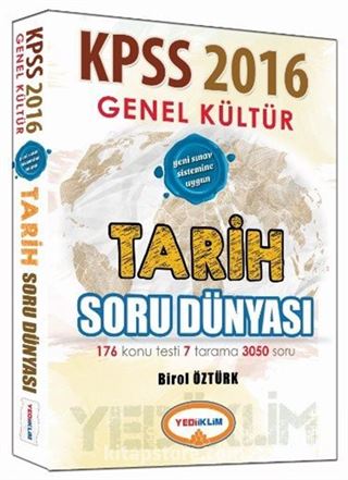 2016 KPSS Genel Kültür Tarih Soru Dünyası