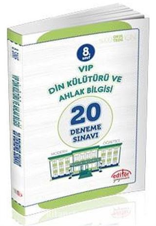 8. Sınıf Vip Din Kültürü ve Ahlak Bilgisi 20 Deneme Sınavı