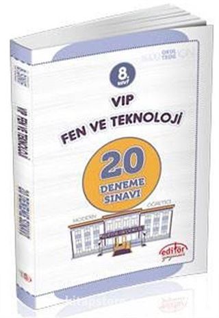 8.Sınıf Teog Fen Ve Teknoloji 20 Deneme Sınavı