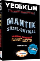 2016 Tüm Sınav Kurumları İçin Mantık Sözel-Sayısal Tamamı Çözümlü Soru Bankası