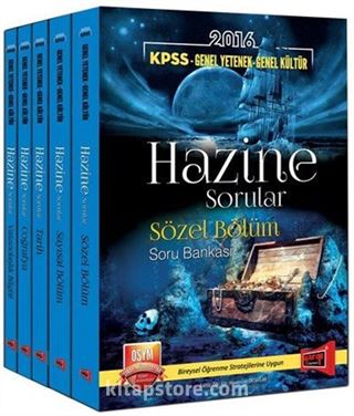 2016 KPSS Genel Yetenek Genel Kültür Hazine Modüler Soru Bankası Seti (5 Kitap)