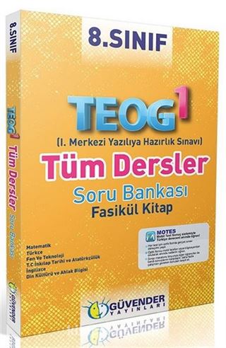 8.Sınıf TEOG 1 Tüm Dersler Soru Bankası (Fasikül Kitap)