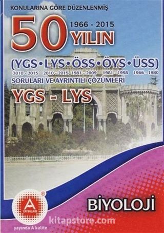 YGS-LYS Biyoloji 50 Yılın Soruları ve Ayrıntılı Çözümleri