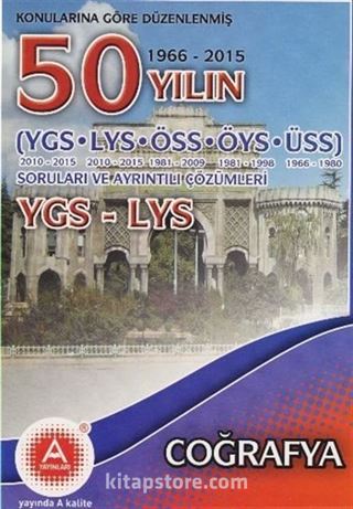 YGS-LYS 50 Yılın Coğrafya Çıkmış Sorular ve Ayrıntılı Çözümleri