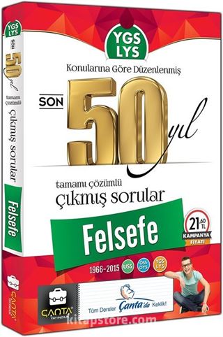 YGS - LYS Felsefe Son 50 Yıl Tamamı Çözümlü Çıkmış Sorular