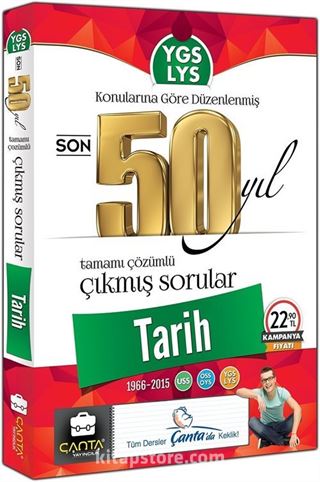 YGS - LYS Tarih Son 50 Yıl Tamamı Çözümlü Çıkmış Sorular