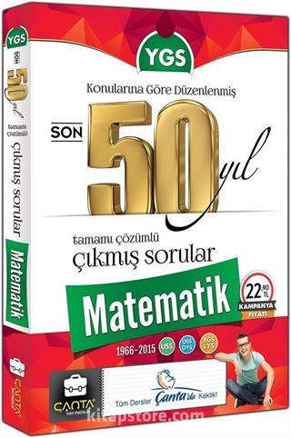 YGS Matematik Son 50 Yıl Tamamı Çözümlü Çıkmış Sorular