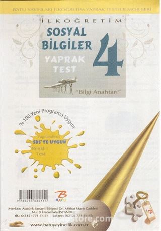 4. Sınıf Sosyal Bilgiler Yaprak Test 1