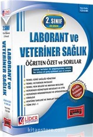 AÖF 2. Sınıf 3. Yarıyıl Güz Dönemi Laborant Ve Veteriner Sağlık Öğreten Özet Ve Sorular (AF-123 LAB)