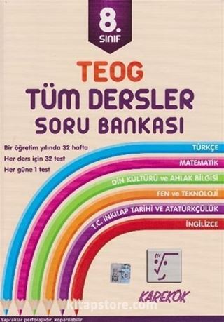 8. Sınıf TEOG Tüm Dersler Soru Bankası