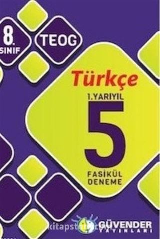 8. Sınıf TEOG Türkçe 1. Yarıyıl 5 Fasikül Deneme