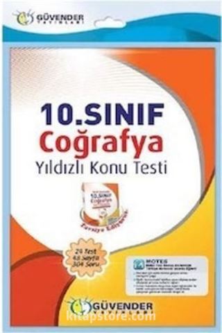 10. Sınıf Coğrafya Yıldızlı Konu Testi