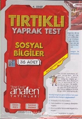 4. Sınıf Sosyal Bilgiler Tırtıklı Yaprak Test (36 Adet)