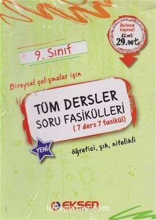 9. Sınıf Tüm Dersler Soru Fasikülleri