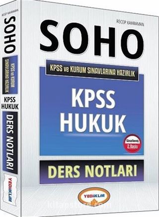 2016 SOHO KPSS A Kurum Sınavlarına Hazırlık Hukuk Ders Notları