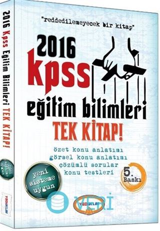 2016 KPSS Eğitim Bilimleri Tek Kitap