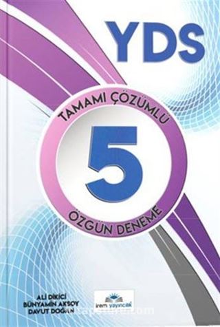 YDS 5 Deeneme Sınavı Tamamı Çözümlü Özgün