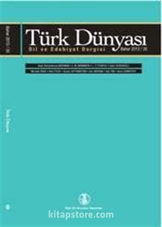 Türk Dünyası Dil ve Edebiyat Dergisi Sayı: 35