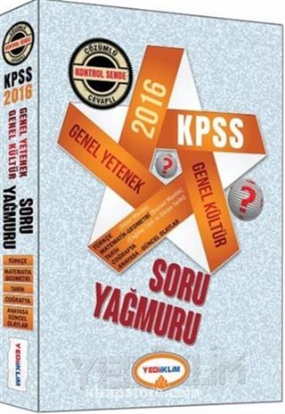 2016 KPSS Genel Yetenek Genel Kültür Tüm Dersler Soru Yağmuru