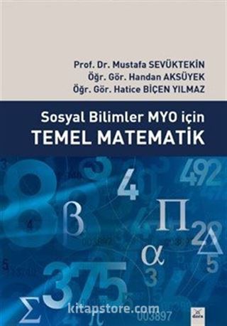 Sosyal Bilimler MYO İçin Temel Matematik