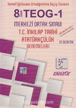 8. Sınıf TEOG 1 T.C. İnkılap Tarihi Atatürkçülük Denemeleri (12 Deneme)