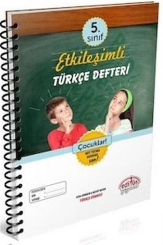 5. Sınıf Etkileşimli Türkçe Defteri