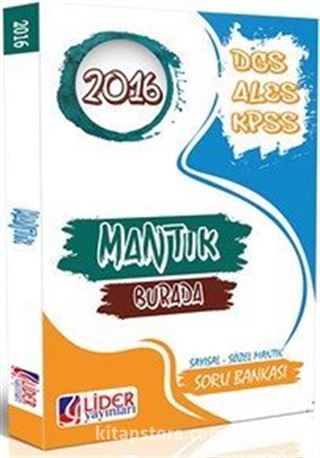 2016 KPSS-DGS-ALES Sayısal-Sözel Mantık Soru Bankası (Mantık-111)