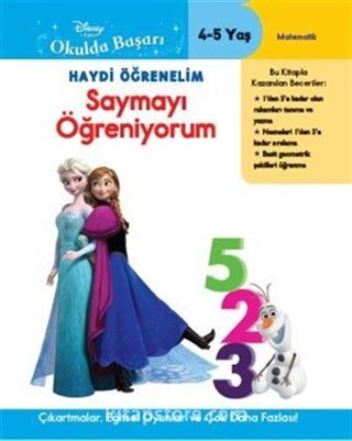 Disney Okulda Başarı 25 Haydi Öğrenelim Saymayı Öğreniyorum - Karlar Ülkesi 4-5 Yaş