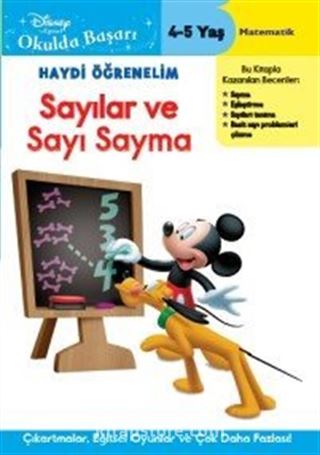 Disney Okulda Başarı Haydi Öğrenelim Sayılar ve Sayma 4-5 Yaş Mickey