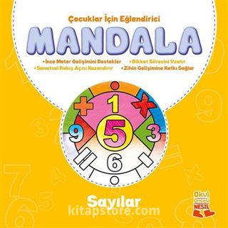 Sayılar - Çocuklar İçin Eğlendirici Mandala