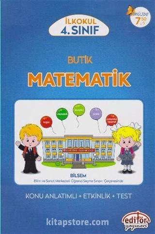 İlkokul 4. Sınıf Butik Matematik Konu Anlatımlı