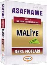 2016 Asafname KPSS-A Maliye Ders Notları