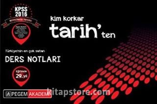 2016 KPSS Kim Korkar Tarih'ten Ders Notları